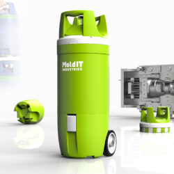 Linde's Gas Canister (Botija de G&aacute;s Linde) - Plastic Injection & Molds - MOLDIT Industries